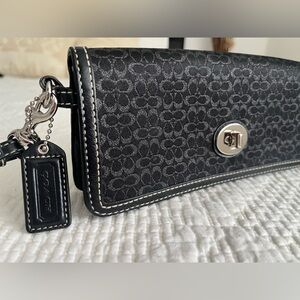 Black Coach Clutch Wristlet